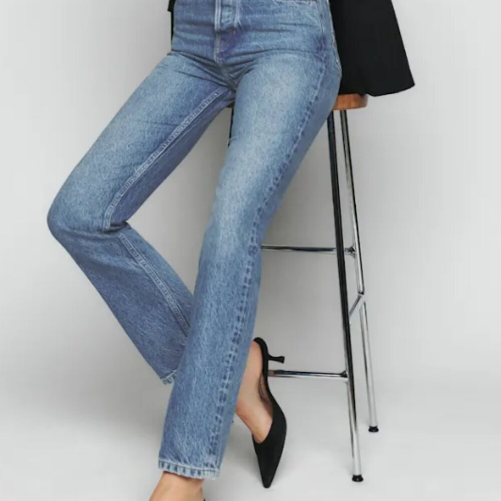 Reformation Cynthia High Rise Straight Jeans - New with Tags